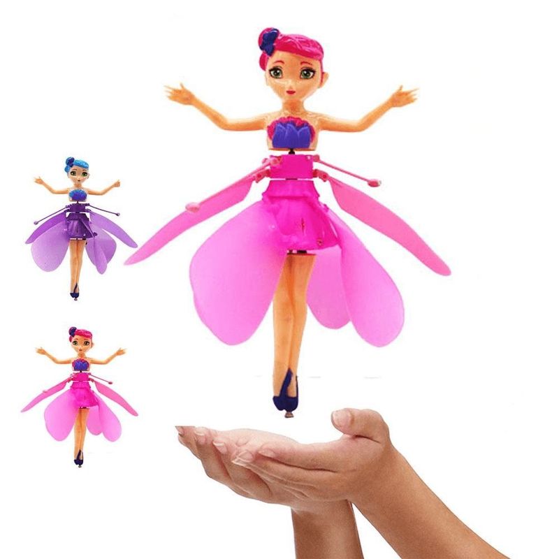 Jucarii, Copii si Bebe - Jucarii si jocuri - Jucarii & jocuri educative - Jucarii interactive - Zana zburatoare roz, reincarcabila USB, jucarie pentru fete, de interior - Infinity.ro
