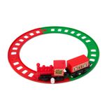 Casa si Gradina - Decoratiuni - Decoratiuni de sezon - Tren Craciun mecanic cu sina 20 cm, rosu verde - Infinity.ro