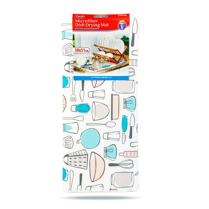 Market - Curatenie si intretinere casa - Produse bucatarie - Lavete si bureti - Uscător de vase din Microfibră - 38 x 51 cm - Infinity.ro