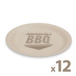 Casa si Gradina - Decoratiuni - Decoratiuni petrecere - Vesela pentru petrecere - Farfurii carton BBQ 23 cm, set 12 buc, farfurii de unica folosinta - Infinity.ro