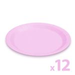 Casa si Gradina - Decoratiuni - Decoratiuni petrecere - Vesela pentru petrecere - Farfurii carton roz 23 cm, set 12 buc, farfurii de unica folosinta pentru petreceri - Infinity.ro