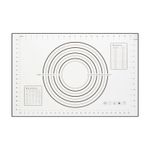 Casa si Gradina - Bucatarie si vesela - Ustensile bucatarie - Ustensile ornare prajituri - Placa silicon pentru aluat 60x40 cm, suprafata antialunecare, gradatii masurare - Infinity.ro