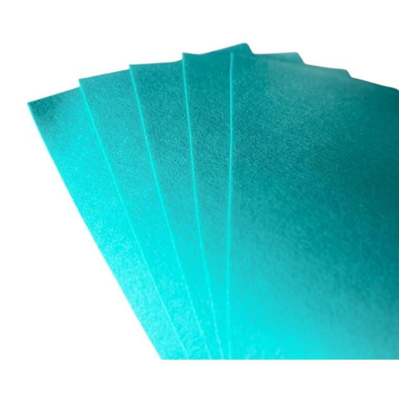 Casa si Gradina - Decoratiuni - DIY - Articole mercerie - Fetru rigid 1mm, set 5 coli A4/20*30cm, turcoaz - Infinity.ro