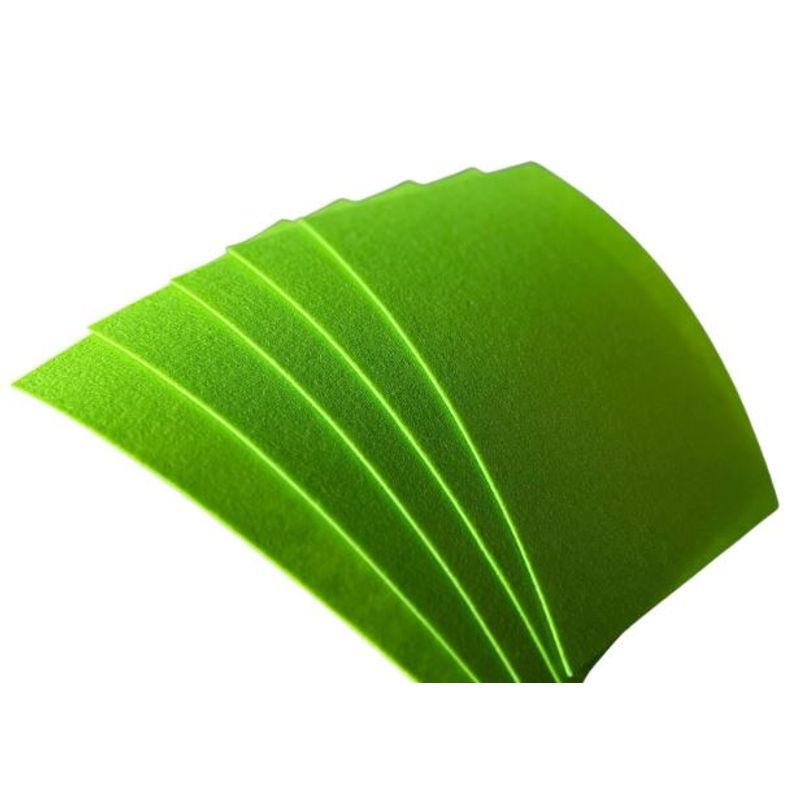 Casa si Gradina - Decoratiuni - DIY - Articole mercerie - Fetru rigid 2mm, set 5 coli A4/20*30cm, verde deschis - Infinity.ro