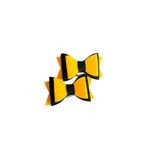 Fashion, accesorii si bijuterii - Copii - Accesorii copii - Accesorii pentru par copii - Fundite de par din fetru rigid pentru fetite FELTLAND, set 2 buc, 8*4.5cm, galben inchis/negru - Infinity.ro