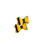 Fashion, accesorii si bijuterii - Copii - Accesorii copii - Accesorii pentru par copii - Fundite de par din fetru rigid pentru fetite FELTLAND, set 2 buc, 8*4.5cm, galben inchis/negru - Infinity.ro