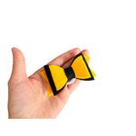 Fashion, accesorii si bijuterii - Copii - Accesorii copii - Accesorii pentru par copii - Fundite de par din fetru rigid pentru fetite FELTLAND, set 2 buc, 8*4.5cm, galben inchis/negru - Infinity.ro