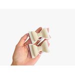 Fashion, accesorii si bijuterii - Copii - Accesorii copii - Accesorii pentru par copii - Fundite pentru fetite FELTLAND din piele artificiala, set 2 buc, 8*4.5cm, roz/alb/bej - Infinity.ro