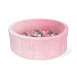 Jucarii, Copii si Bebe - Jucarii si jocuri - Jucarii de exterior - Spatii de joaca si accesorii - Piscina uscata pentru copii cu bile Ø90cm roz, loc de joaca din spuma pentru camera copilului - Infinity.ro