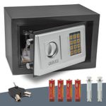 Casa si Gradina - Constructii - Depozitare, transport si protectie - Seifuri si casete de valori - Seif digital inteligent midi cu PIN 3-8 cifre si cheie, 31x20x20cm - Infinity.ro
