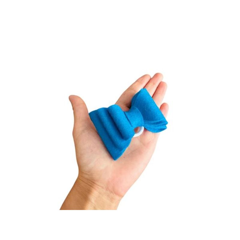 Fashion, accesorii si bijuterii - Copii - Accesorii copii - Accesorii pentru par copii - Fundita pentru fetite FELTLAND din fetru lana 100%, 7.5*5.5cm, albastru - Infinity.ro
