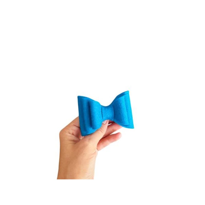 Fashion, accesorii si bijuterii - Copii - Accesorii copii - Accesorii pentru par copii - Fundita pentru fetite FELTLAND din fetru lana 100%, 7.5*5.5cm, albastru - Infinity.ro