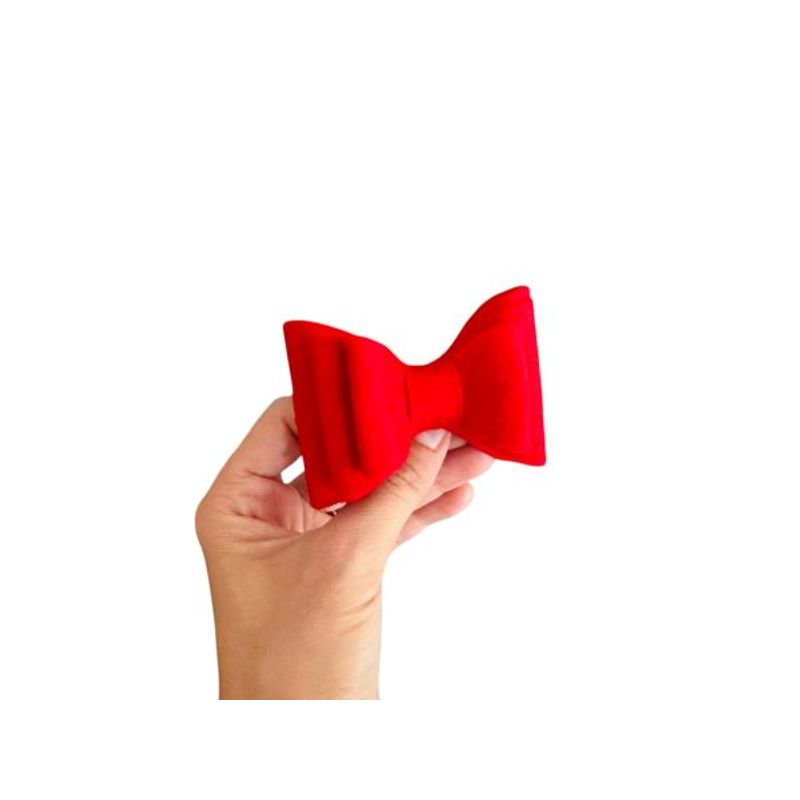 Fashion, accesorii si bijuterii - Copii - Accesorii copii - Accesorii pentru par copii - Fundita pentru fetite FELTLAND din fetru lana 100%, 7.5*5.5cm, rosu - Infinity.ro