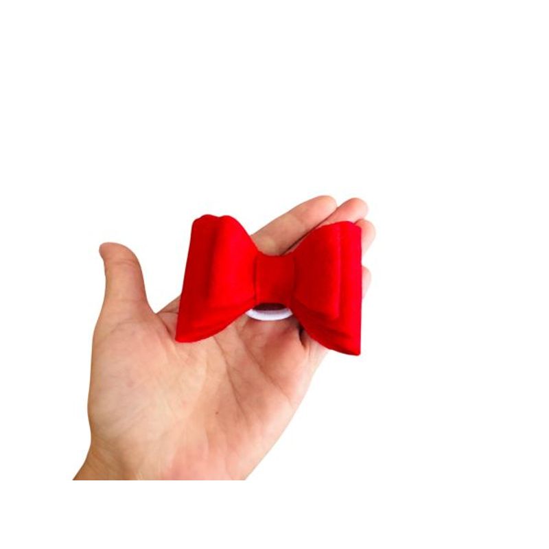 Fashion, accesorii si bijuterii - Copii - Accesorii copii - Accesorii pentru par copii - Fundita pentru fetite FELTLAND din fetru lana 100%, 7.5*5.5cm, rosu - Infinity.ro