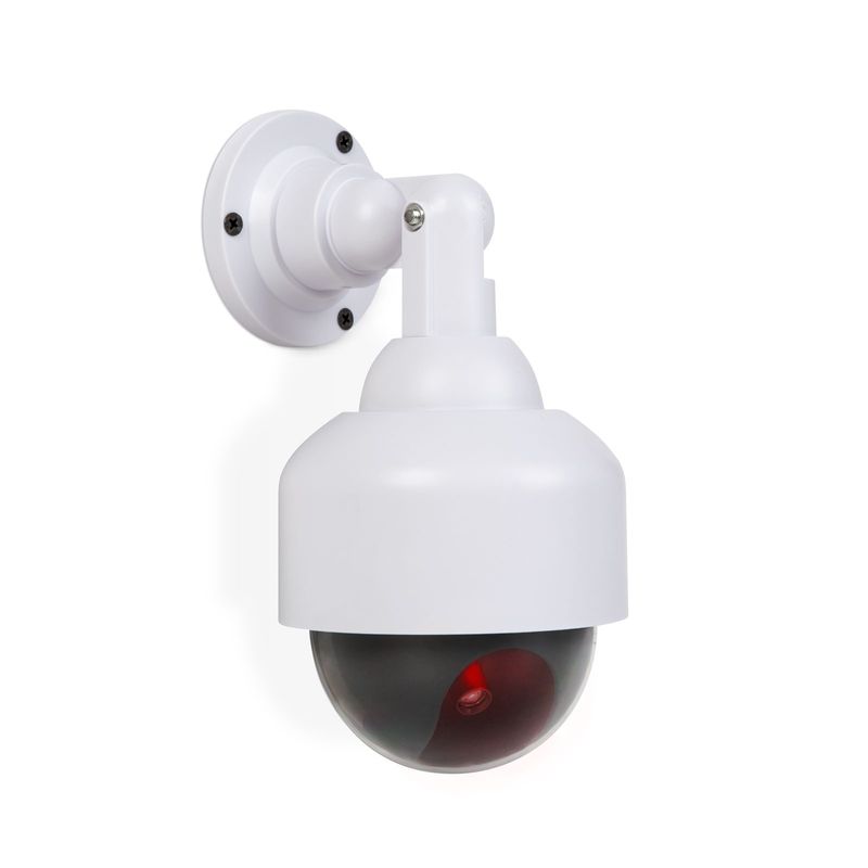 Casa si Gradina - Electrice - Smart Home - Camere de supraveghere - Camera falsa supraveghere dome LED intermitent rotativa 360 alimentare baterii AA interior - Infinity.ro