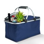 Sport si Outdoor - Camping - Bucatarie de camping - Cutii si genti frigorifice - Cos de cumparaturi termopan, 49 x 28 x 25 cm,  21 L, albastru - Infinity.ro