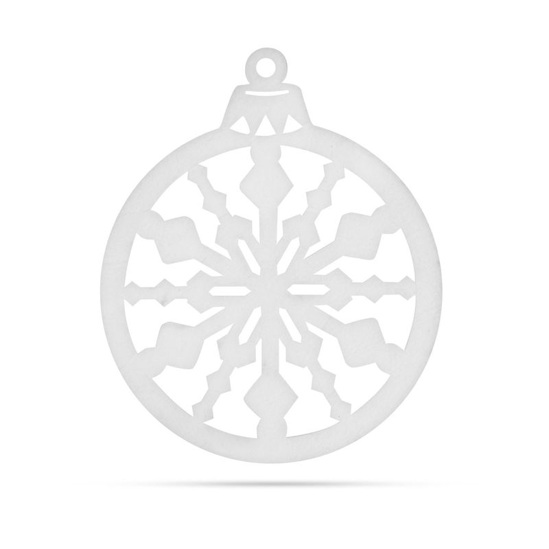 Casa si Gradina - Decoratiuni - Decoratiuni de sezon - Decoratiune Craciun glob textil alb auriu 44 cm, ornament versatil - Infinity.ro