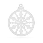 Casa si Gradina - Decoratiuni - Decoratiuni de sezon - Decoratiune Craciun glob textil alb auriu 44 cm, ornament versatil - Infinity.ro