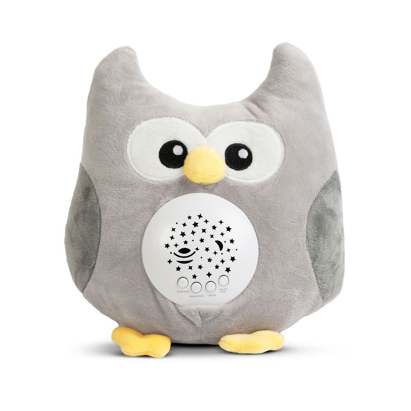 Jucarii, Copii si Bebe - Jucarii si jocuri - Jucarii bebelusi - Jucarii interactive bebelusi - Jucarie plus bufnita cu lumini si muzica, proiector stele, white noise, pentru copii, pe baterii - Infinity.ro