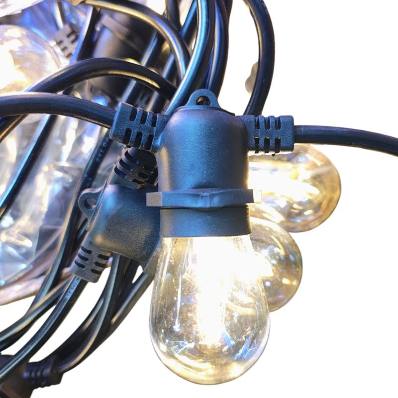 Casa si Gradina - Corpuri si surse de iluminat - Iluminat exterior - Instalatii luminoase exterior - Ghirlanda Luminoasa de Exterior cu 10 Becuri 1 W, 220 V, 10 m Interconectabil, Alb Cald - pentru Gradina - Infinity.ro