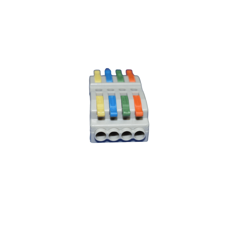 Casa si Gradina - Constructii - Scule electrice si accesorii - Menghine si cleme fixare - Conector electric tip Wago - 4 intrari, 4 iesiri (regleta rapida), engros - Infinity.ro