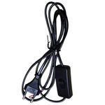 TV, Audio-Video si Foto - Accesorii TV si audio - Cabluri si adaptoare audio - Cablu Alimentare 220V cu Intrerupator, Negru,Stecher Plat, 1.5m, 2 Fire - Ideal pentru Lampi si Proiecte DIY - Infinity.ro