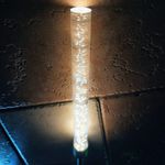 Casa si Gradina - Corpuri si surse de iluminat - Iluminat exterior - Lampi solare - Set 2 Lampi Solare LED Tub cu Bule, Lumina Rece, Inaltime 73cm - Infinity.ro