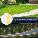 Casa si Gradina - Corpuri si surse de iluminat - Iluminat exterior - Lampi solare - Set 2 Lampi Solare LED Tub cu Bule, Lumina Rece, Inaltime 73cm - Infinity.ro