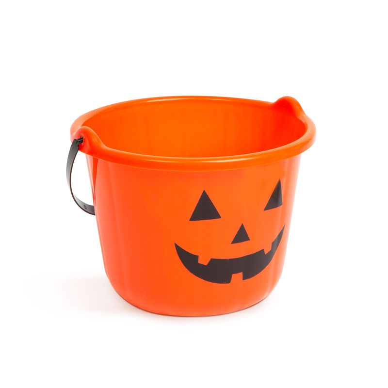 Casa si Gradina - Decoratiuni - Decoratiuni de sezon - Galetusa Halloween dovleac, 20x15 cm, plastic - Infinity.ro