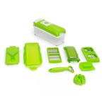 Casa si Gradina - Bucatarie si vesela - Ustensile bucatarie - Feliatoare si taietoare manuale - Feliator multifunctional bucatarie 10 in 1, taiere si razuire legume si fructe, cu recipient 1500 ml - Infinity.ro