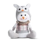 Casa si Gradina - Decoratiuni - Decoratiuni de sezon - Decoratiune Craciun om de zapada 30 cm, figurina textila - Infinity.ro