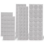 Casa si Gradina - Mobilier - Feronerie si accesorii mobila - Disc autoadeziv din pasla pentru mobilier, alunecare usoara fara zgomot sau zgarieturi, alb, set 36/24/60 buc - Infinity.ro