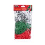 Casa si Gradina - Decoratiuni - Decoratiuni de sezon - Hartie decorativa Craciun fasii colorate 20 g, set rosu,verde,argintiu - Infinity.ro