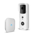 Casa si Gradina - Electrice - Smart Home - Control acces si accesorii - Interfon video wireless WiFi Full HD alb cu PIR MicroSD vedere nocturna audio bidirectional - Infinity.ro