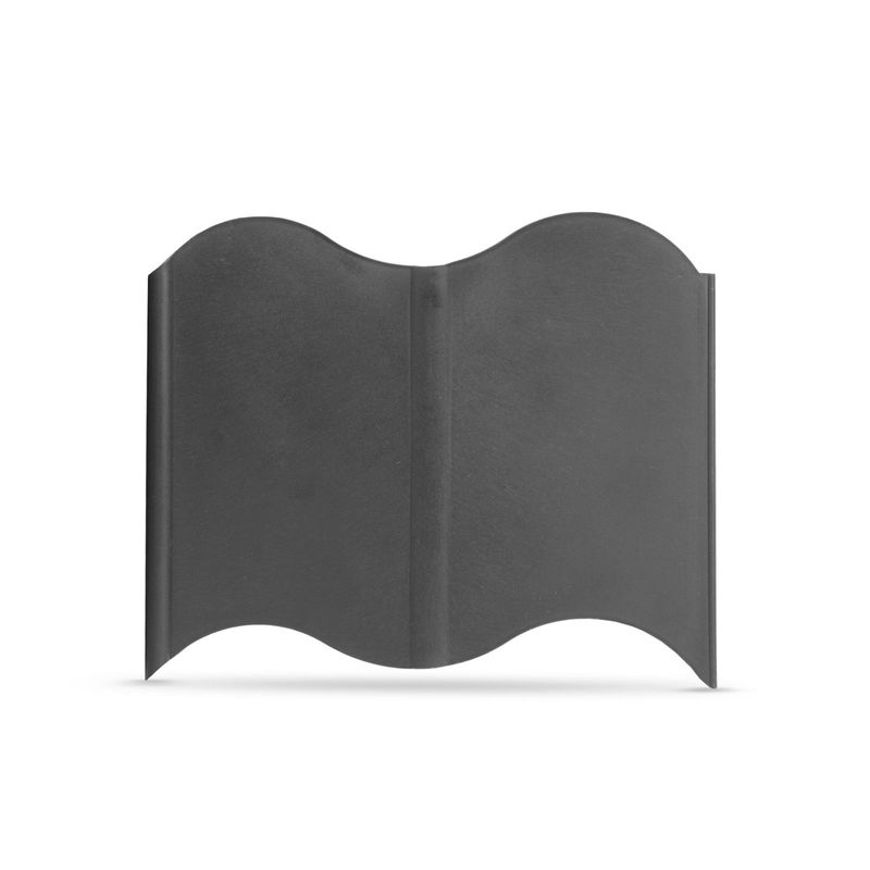 Casa si Gradina - Gradina si terasa - Garduri, panouri si accesorii - Gard gradina decorativ flori, 15x14 cm, separator gazon, plastic negru, set 20 buc - Infinity.ro