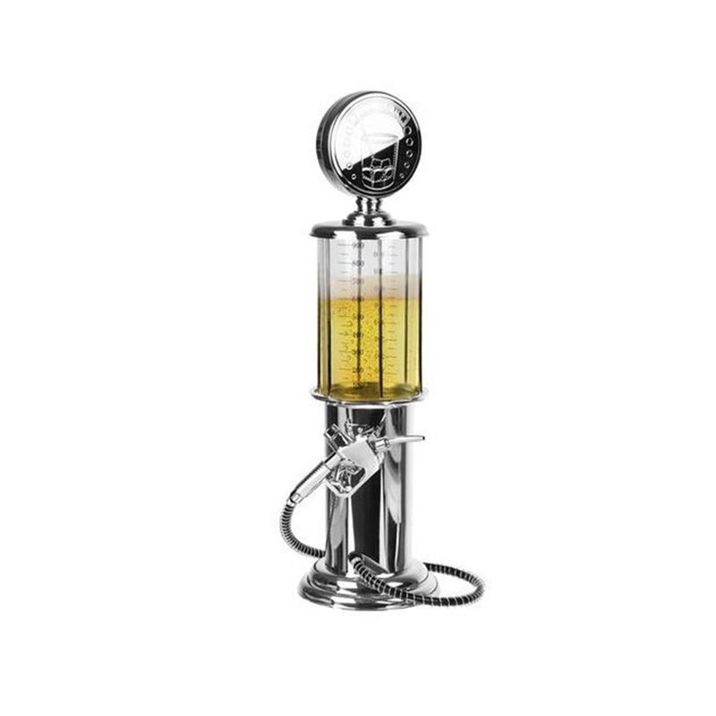 Casa si Gradina - Mobilier - Organizare si depozitare - Dozatoare/dispensere de apa - Dispenser bauturi 1L plastic design pompa cu furtun gri transparent - Infinity.ro