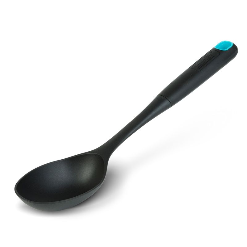 Casa si Gradina - Bucatarie si vesela - Ustensile bucatarie - Polonice, linguri si clesti de bucatarie - Lingura bucatarie Baker's Secret nylon negru 32.5 x 7.2 x 4.8 cm, rezistenta la caldura pentru gatit si servire - Infinity.ro