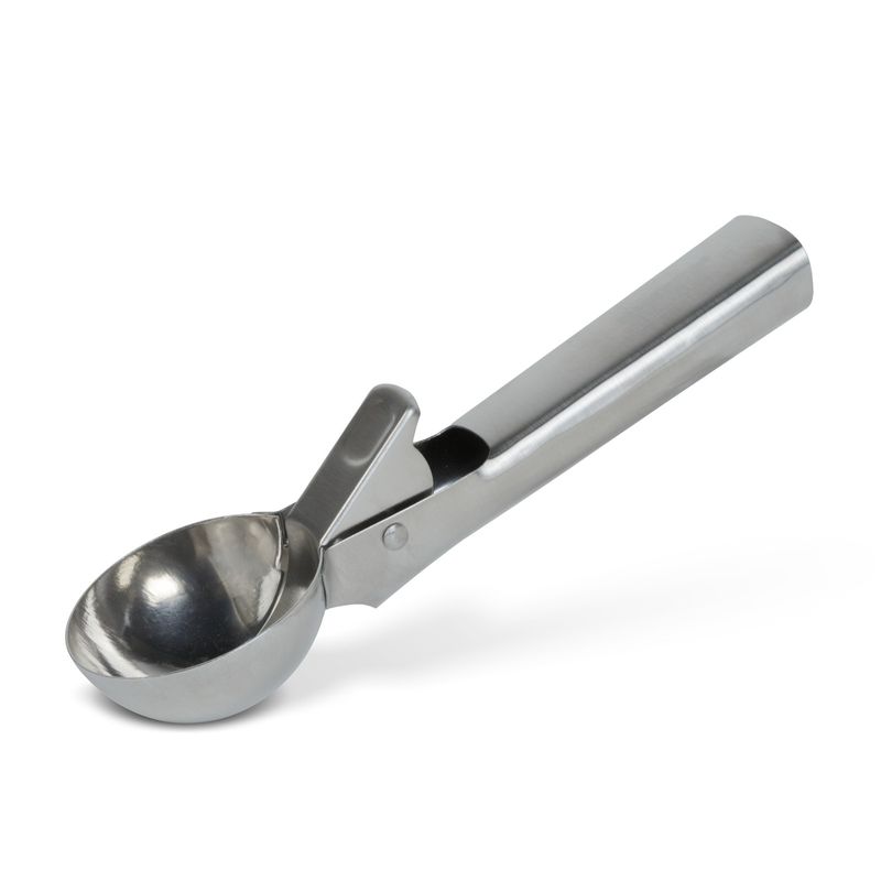 Casa si Gradina - Bucatarie si vesela - Ustensile bucatarie - Polonice, linguri si clesti de bucatarie - Lingura inghetata Baker's Secret inox 19 cm, cu mecanism eliberare pentru portii perfecte si servire usoara - Infinity.ro