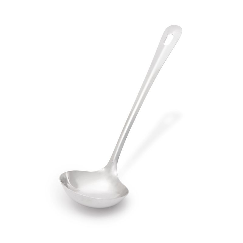 Casa si Gradina - Bucatarie si vesela - Ustensile bucatarie - Polonice, linguri si clesti de bucatarie - Polonic inox 30 cm, rezistent la caldura, maner ergonomic cu agatatoare - Infinity.ro