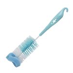 Market - Curatenie si intretinere casa - Produse bucatarie - Lavete si bureti - Perie curatat sticla si tevi, 29 cm, plastic albastru, ergonomic - Infinity.ro