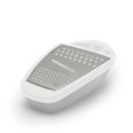 Casa si Gradina - Bucatarie si vesela - Ustensile bucatarie - Razatori si curatatoare - Razatoare bucatarie cu recipient, 3 tipuri taiere, metal si plastic, cu colector,  25 cm - Infinity.ro
