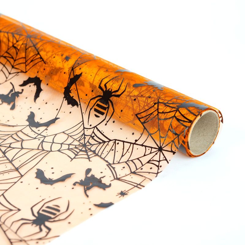 Casa si Gradina - Textile si covoare - Textile bucatarie - Fete de masa - Napron masa Halloween, portocaliu, 180x28 cm - Infinity.ro
