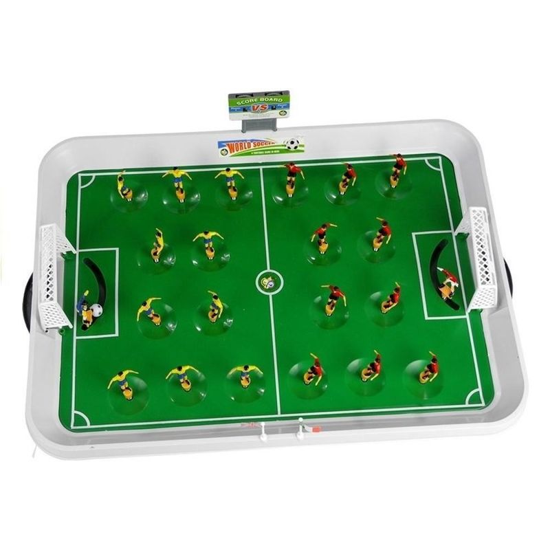 Sport si Outdoor - Alte sporturi - Mese fusball - Mini fotbal de masa, 50 x 36 x 5 cm, 2 echipe, 22 jucatori, plastic si metal - Infinity.ro