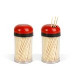 Casa si Gradina - Bucatarie si vesela - Accesorii bar - Paie si decoratiuni cocktail - Scobitori bambus Baker's Secret 340 buc 7 cm, set 2 x 170 buc in recipient pentru uz zilnic - Infinity.ro