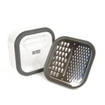 Casa si Gradina - Bucatarie si vesela - Ustensile bucatarie - Razatori si curatatoare - Razatoare bucatarie Baker's Secret inox cu recipient 13.7 x 13.7 x 6.4 cm, pentru legume branza si ciocolata - Infinity.ro