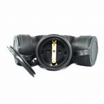 Casa si Gradina - Electrice - Accesorii electrice - Prelungitoare, triple, fise - Cupla Tripla Cauciuc cu Capac ATRA (Y) 7125 - Infinity.ro
