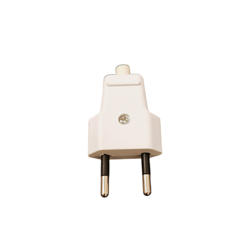 Casa si Gradina - Electrice - Distributie electrica si comanda - Accesorii distributie electrica - Stecher Plat C-82 cu Contacte din Cupru, 2 Pini, Alb, Fara Impamantareie - Infinity.ro