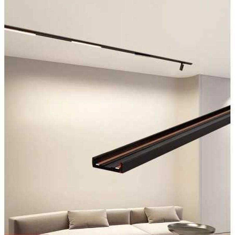 Casa si Gradina - Constructii - Scule electrice si accesorii - Seturi de echipamente electrice - Sina Magnetica 2M Aplicat Slim pentru spoturi cu alimentare la 48V - Infinity.ro