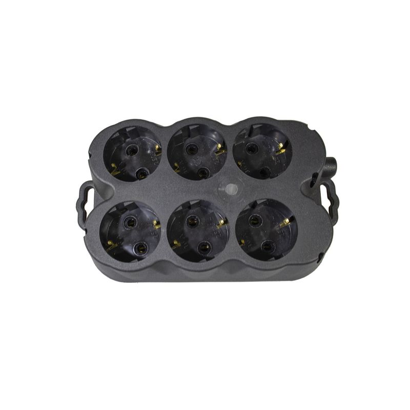 Casa si Gradina - Electrice - Accesorii electrice - Prelungitoare, triple, fise - Cap prelungitor 6 posturi , cauciuc (shuko) Atra - Infinity.ro