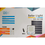 Casa si Gradina - Corpuri si surse de iluminat - Iluminat exterior - Lampi solare - Proiect solar 100W cu panou solar separat senzor crepuscular si functii multiple DX-66100 - Infinity.ro